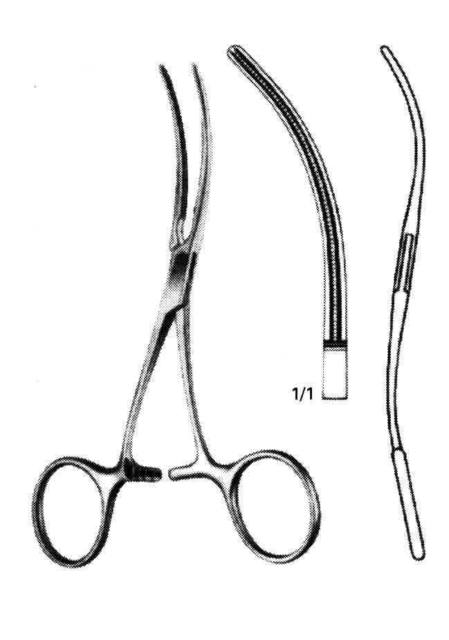 DE-BAKEY DAMAR KLEMP AT.53MM 12.5 CM